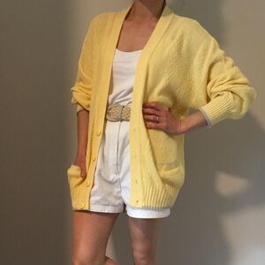 Vintage yellow cardigan
